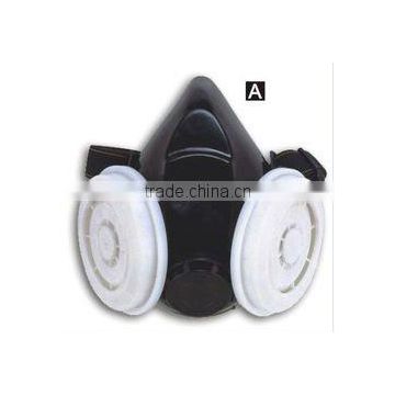 PVC hot Double gas mask/safety military gas mask/PVC gas mask
