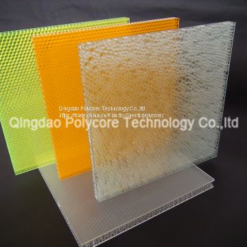 fire-retardant  light transmission honeycomb sandwich panel