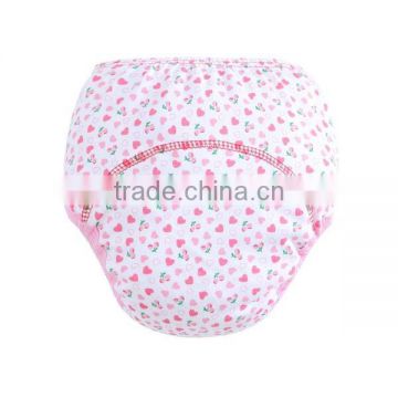 peach fruit love printed style wholesale 100% cotton baby cloth diaper