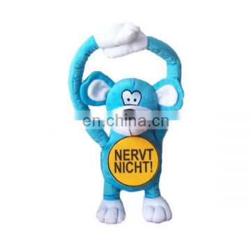 Long arms soft toys and Printing Words blue mouse toys