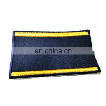 Custom cheap logo cheap iron on woven patches for garment