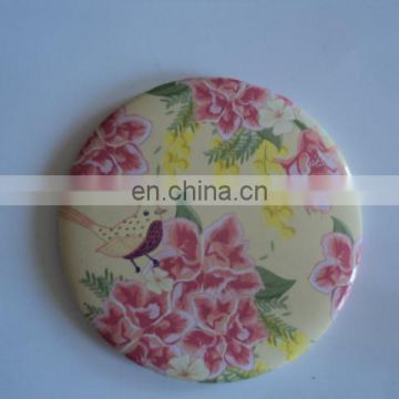 Custom flower printed Metal tin Badge