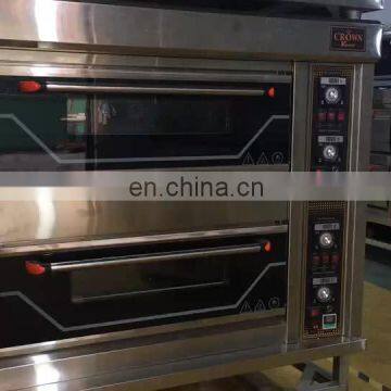 Automatic Bakery Gas Oven Big Capacity Energy Saving Double Gas Oven