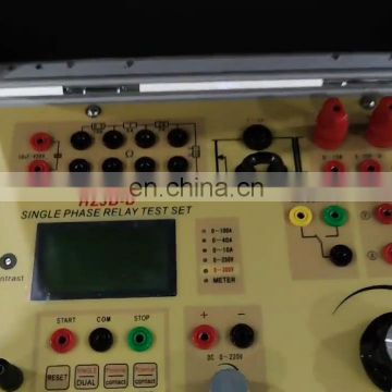 single  Phase protection relay test set mico protection relay tester single phase relay test machine