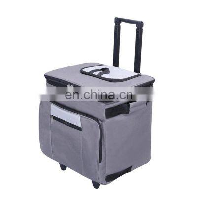 Easy carrying 38 Liter suitcase style soft cooler 600D cooler bag with custom logo