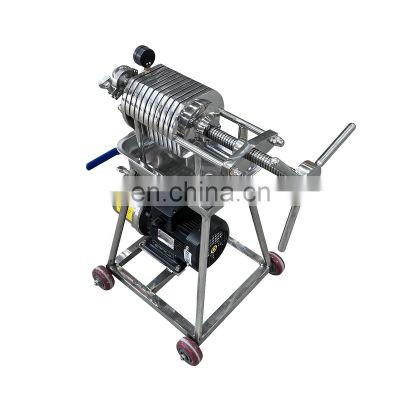 High Temperature Cooking Edible Oil Filter Beer Filter Press Machine