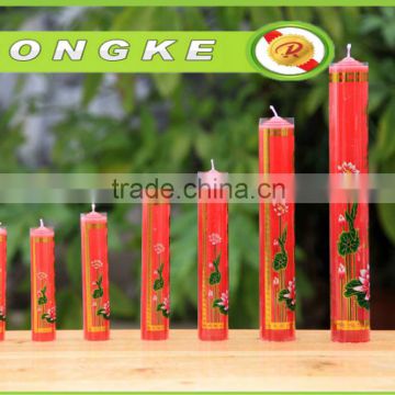 different size red pillar candles +86 13810239242