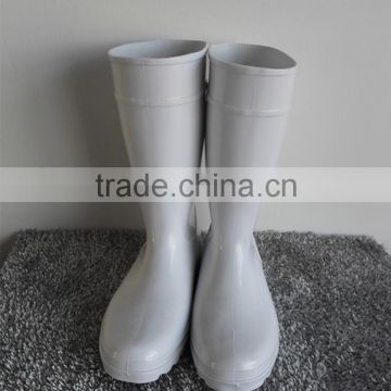 high quality white rubber rain boots