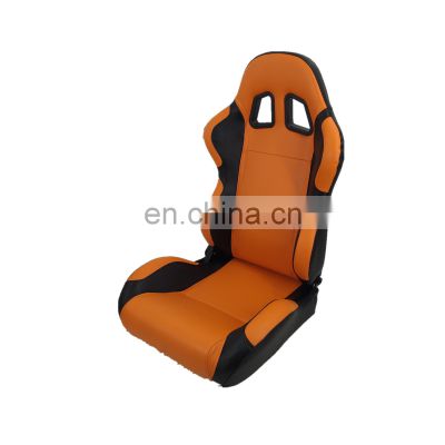 Blank and yellow   PVC  Adjustable with single/double slider universal racing seat for car use Car Seat