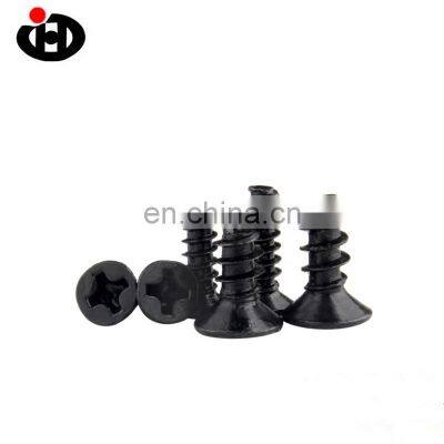 High quality stainless steel black screws, 2cm 3cm flat head screws