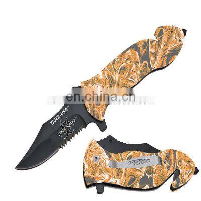 aluminum coated handle outdoor survival knife