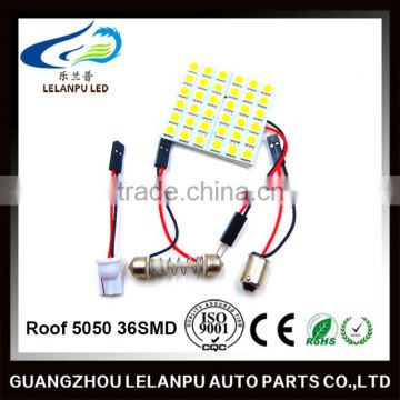 factory price auto led roof light 5050 36SMD car led panel dome light led reading light
