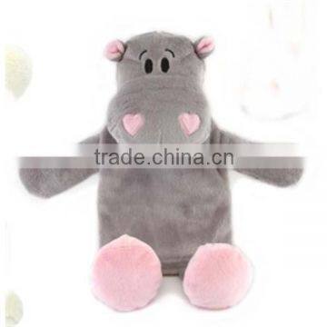 animal skin hot cover /plush animals hot water bottle cover