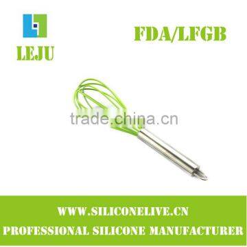 stainless steel silicon kitchen whisk