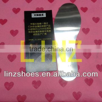 Penetration resistance EN12568 steel midsole for hiking shoes
