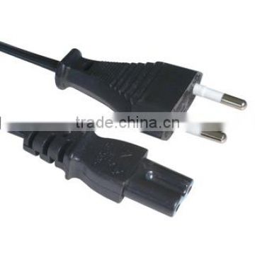 European mains connection cable CEE7/16 plug IEC C7