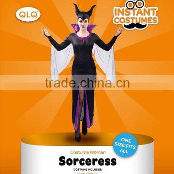 Halloween party Maleficent dress costume sexy carnival magician costume