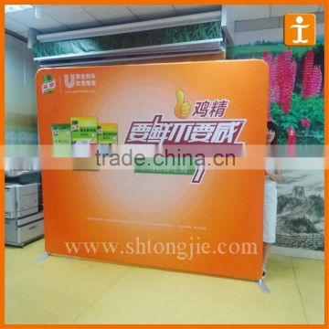 2016 Promotional aluminium tube pop up trade show wall display banner