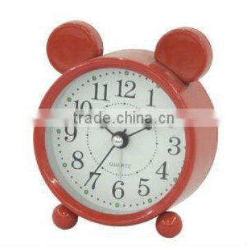 Promotion mouse shape metal bb alarm clock