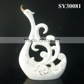Bisque swan desk animal decoration