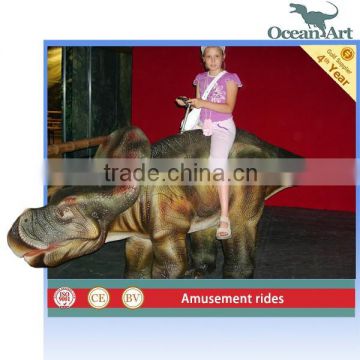 Amusement kiddie animatronic dinosaur rides