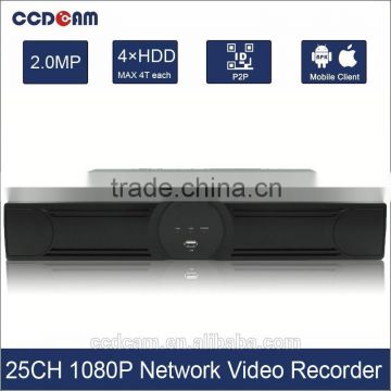25CH Onvif NVR mini digital audio video recorder with low price
