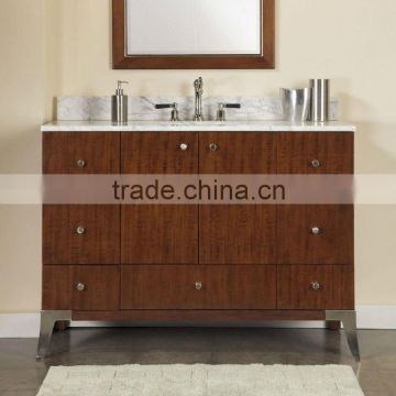 48'' modern warm cognac bathroom cabinet(mb-045)