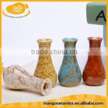 Small size glazed ceramic vase home decoration