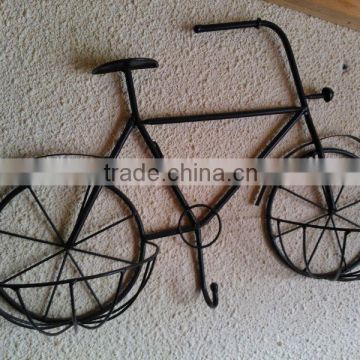 Metal bicycle for wall decorate