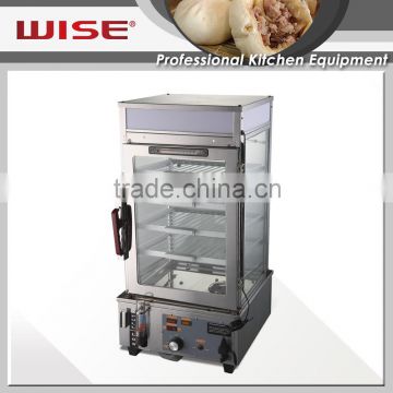 Commercial Square Stainless Steel Electric Food Steamer Display Cabinet Mechanical Type