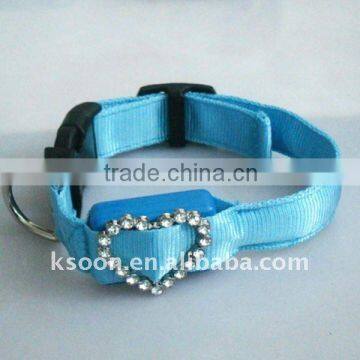 Blue Nylon Dog Collar