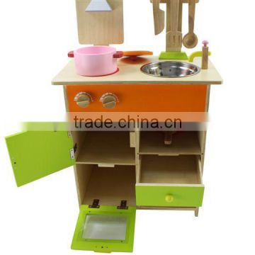 Wooden chinese toys kitchen play set for kid,wood kitchen toy