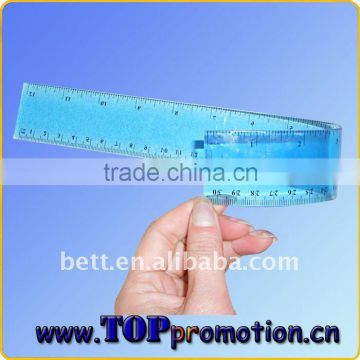 hot sales fashion transparent pp plastic drawing ruler