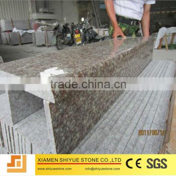 China Natural Polished Risers Granite Stairs
