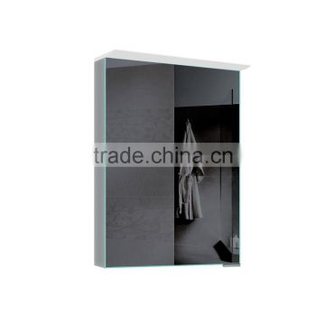 Hotel modern style bathroom cabinet vanities with led illuminated,infrared sensor switch led mirror cabinet