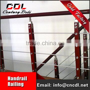 304/316 stianless steel customized pipe cable railing