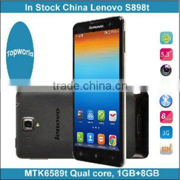 5.3 inch IPS mobile with 1280x720 MTK6592 Octa Core 1.4GHz 2GB RAM 16GB ROM 13MP Android 4.2 Lenovo S898T
