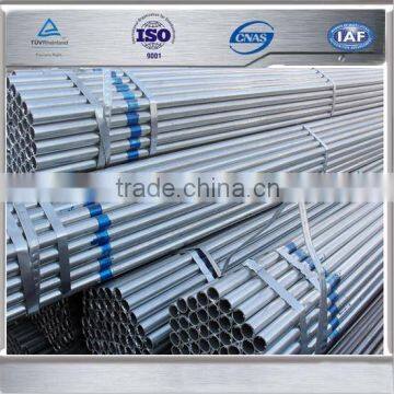 mild steel pipes hot dip galvanized steel pipe with threading on both sides