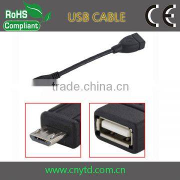 Factory Wholesale USB date otg cable for asus padfone 2 a68 usb otg cable