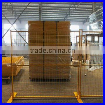 Ca-Type Temporary Fence Panels 4mm Wire 50mm by 150mm Mesh Hole Size Yellow Portable Fence