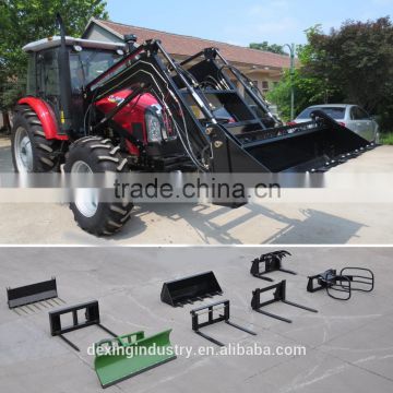 Professional 120hp agricultural tractor with front end loader4 in 1 bucket for Australia