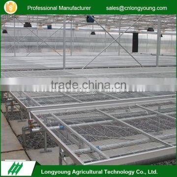 Customized design nursery rolling bench greenhouse seedbed