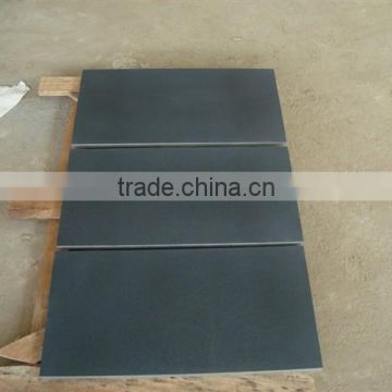 Black basalt tile flooring