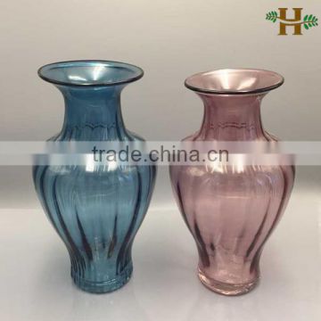 Retro glass trumpet vase for decoration