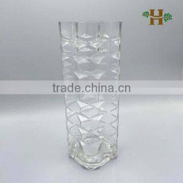 Wholesale Cheap Price Square Flower Vase With Edges and Corners