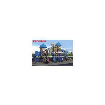 Red Blue Yellow  Outdoor Playground Equipment For Park  1040 x 550 x 540