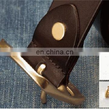 antique gold simple buckle pin leather pin buckles men brand Strap male pin buckle
