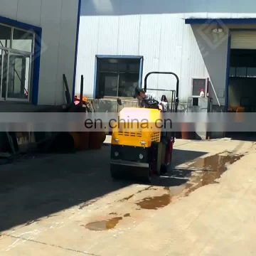 1Ton electromagnetic clutch tandem compactor soil road roller price