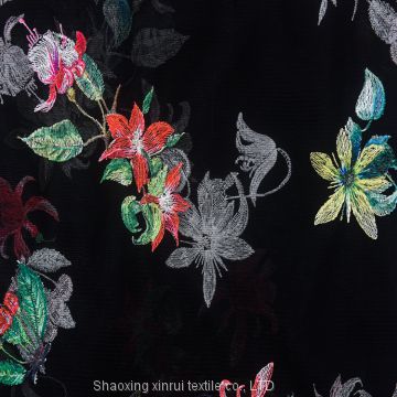african mesh new 3d flower lace fabric embroidery