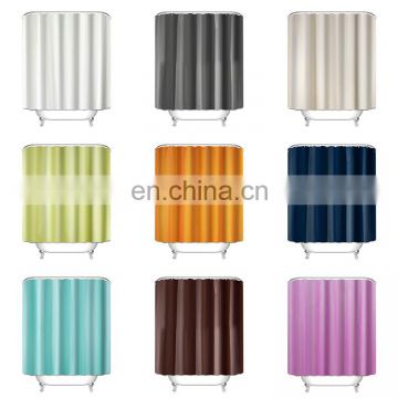 Water-Repellent Fabric Custom Print Shower Curtain Mildew-Resistant Machine Washable White Bathroom Shower Curtains